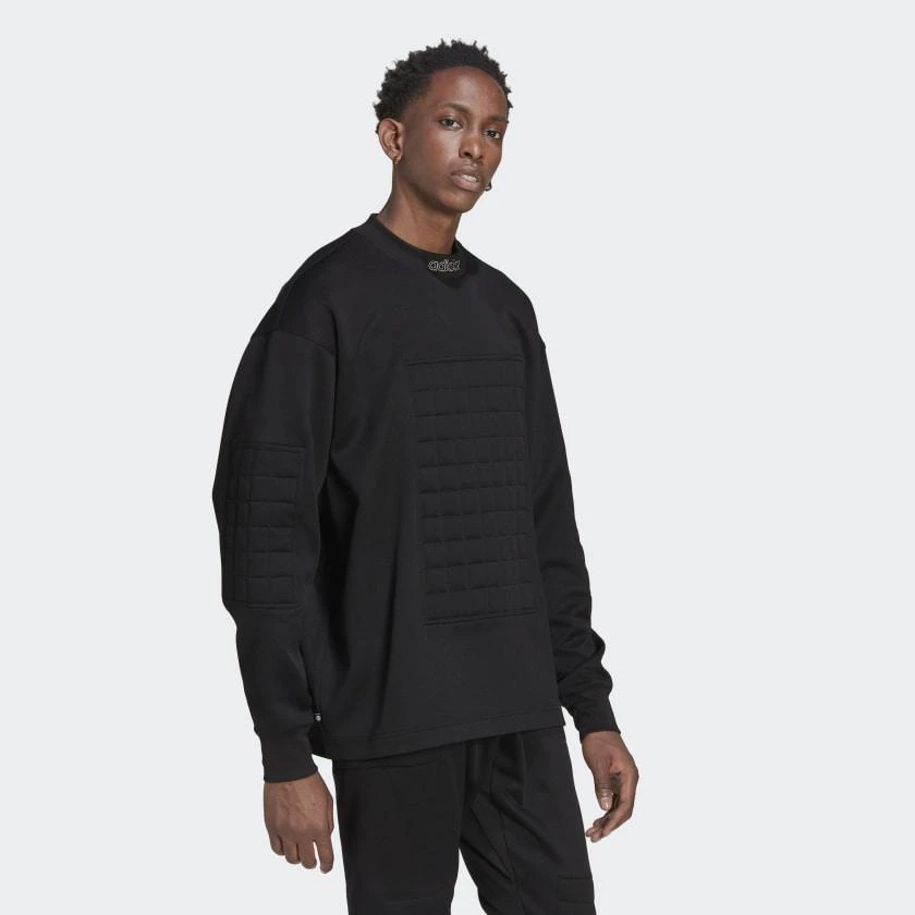 商品Adidas|Men's adidas Blue Version Goalkeeper Crew Sweatshirt,价格¥554,第4张图片详细描述