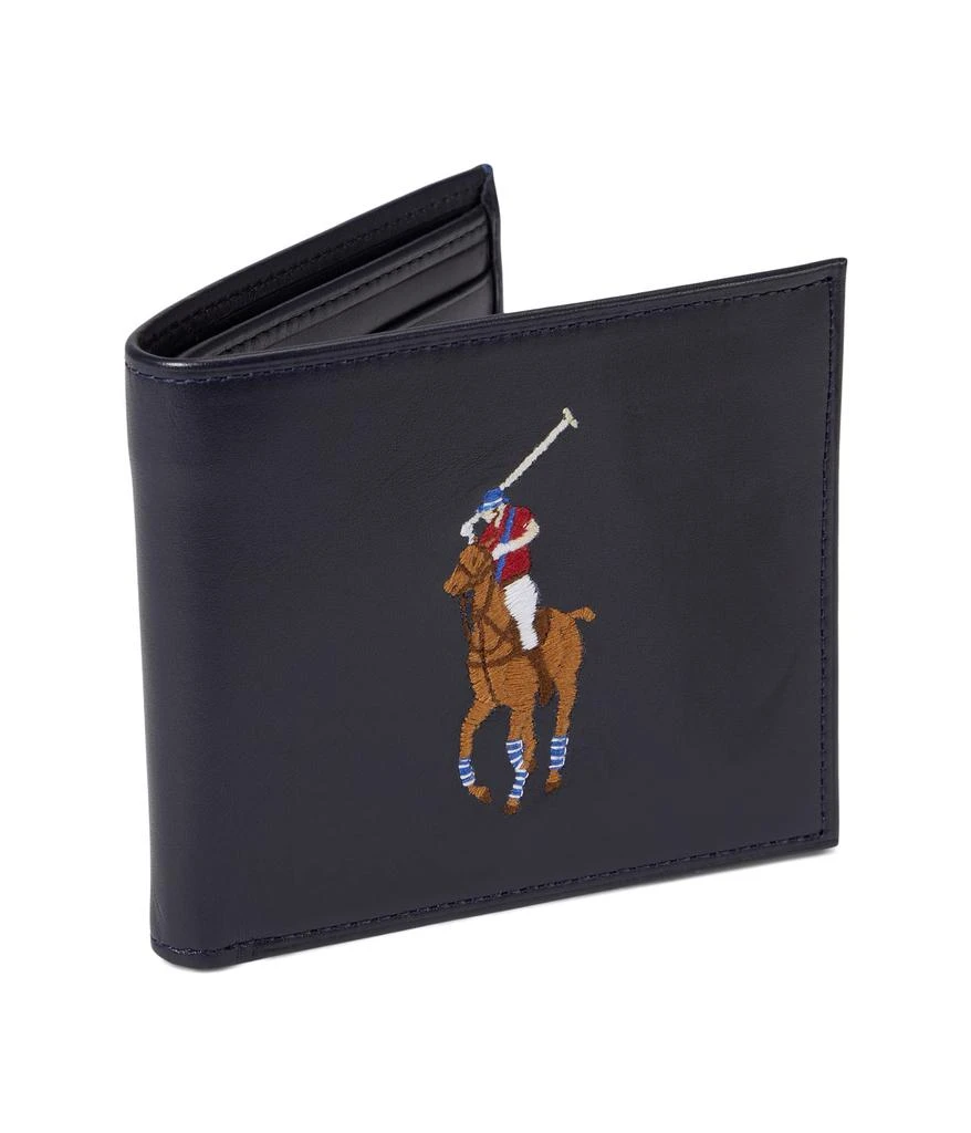 商品Ralph Lauren|Big Pony Leather Billfold Wallet,价格¥931,第1张图片