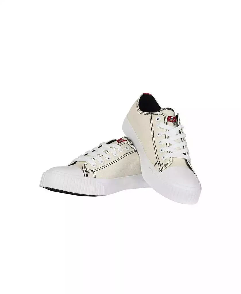 商品FOCO|Women's Cream Tampa Bay Buccaneers Low Top Canvas Shoes,价格¥451,第2张图片详细描述