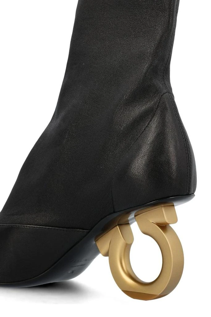 商品Salvatore Ferragamo|Ferragamo Elina Sculpted-Heeled Ankle Boots,价格¥6694,第4张图片详细描述