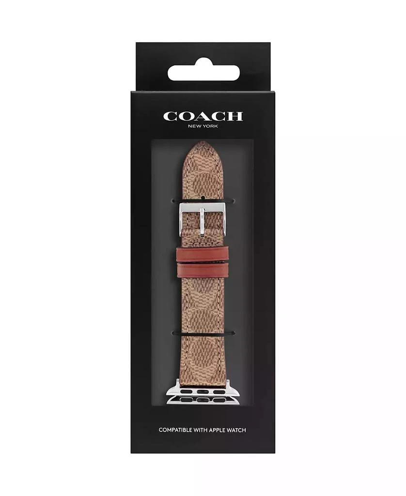 商品Coach|Brown Canvas Strap 38/40/41mm Apple Watch Band,价格¥554,第4张图片详细描述