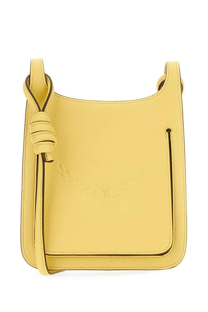 商品MCM|Yellow Leather Mini Hummel Crossbody Bag,价格¥5641,第1张图片