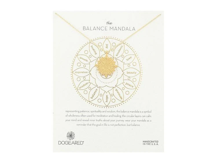 商品Dogeared|Balance Mandala Center Circle Necklace,价格¥530,第1张图片