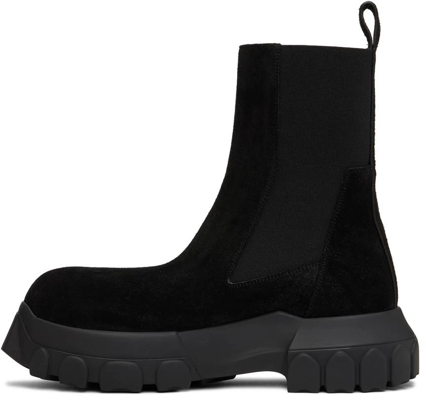 商品Rick Owens|Black Suede Beatle Bozo Tractor Boots,价格¥3735,第3张图片详细描述