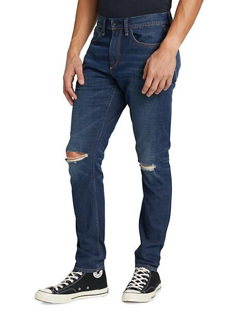Fit 1 Aero Stretch Distressed Jeans商品第4张图片规格展示