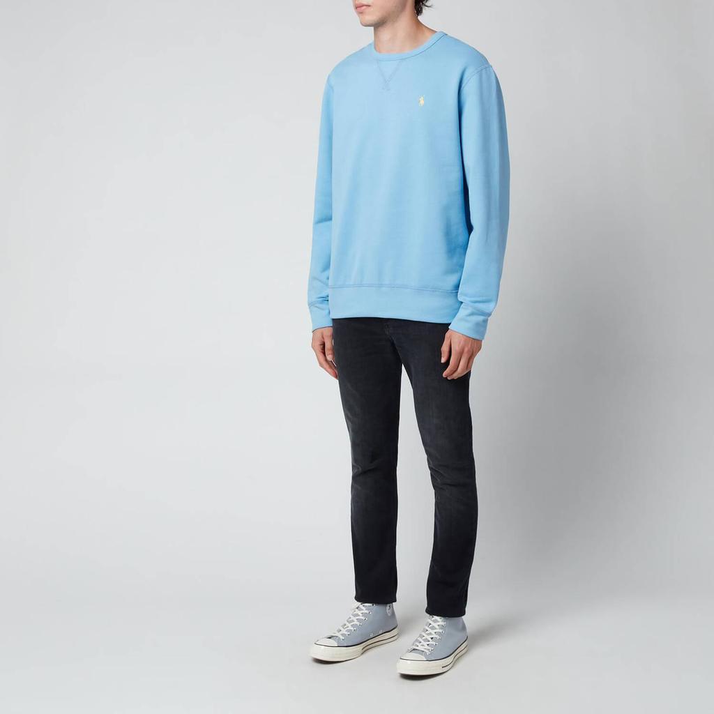 商品Ralph Lauren|Polo Ralph Lauren Men's Fleece Sweatshirt - Blue Lagoon,价格¥742,第5张图片详细描述