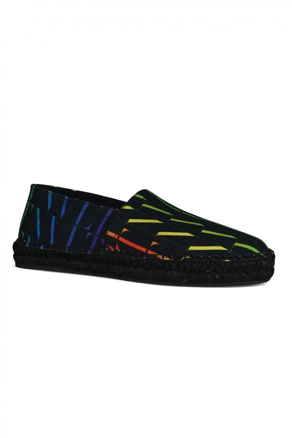 商品Valentino|Men's luxury shoes valentino garavani black canvas espadrilles,价格¥3030,第2张图片详细描述