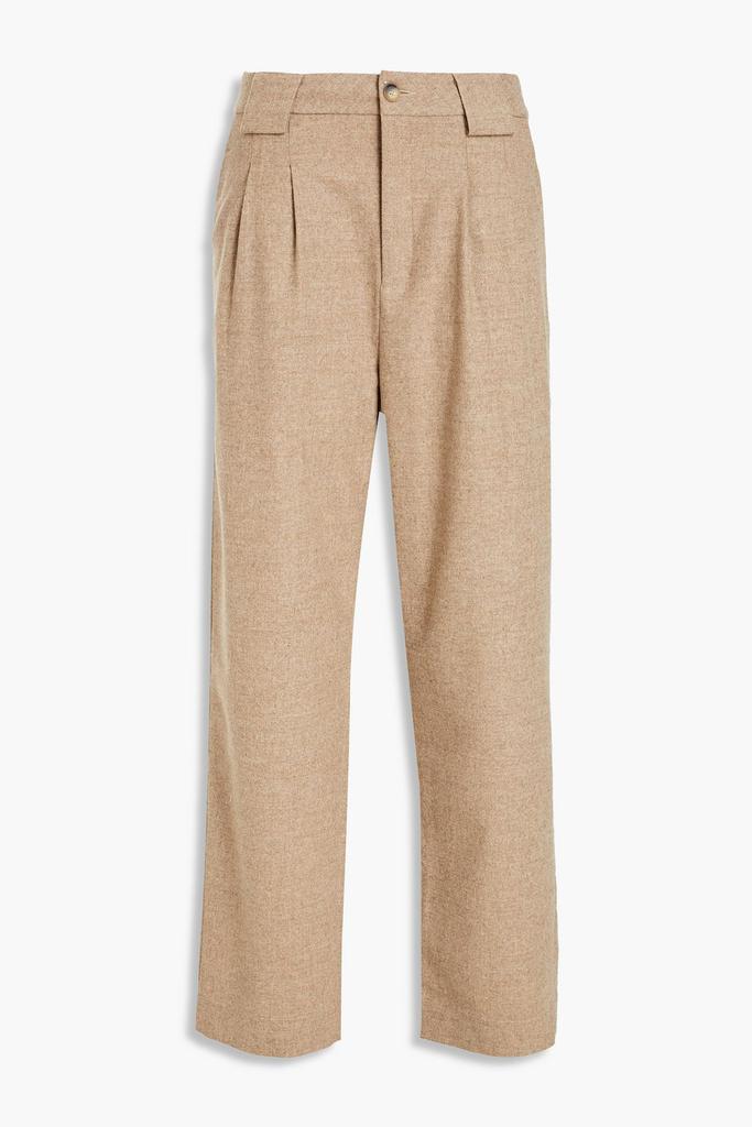 Firenze flannel straight-leg pants商品第1张图片规格展示