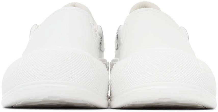 商品Alexander McQueen|White Deck Skate Plimsoll Sneakers,价格¥1101,第2张图片详细描述