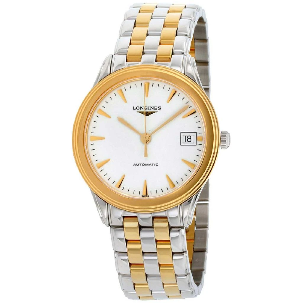 商品Longines|Longines Men's Watch - Flagship Automatic White Dial Two Tone Bracelet | L47743227,价格¥7411,第1张图片