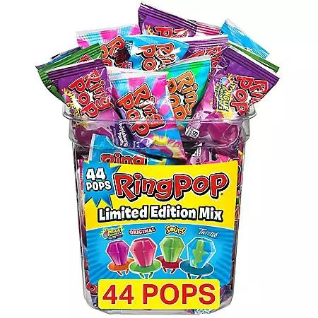 商品Ring Pop|Ring Pop Variety Pack, 0.5 oz., 44 pk.,价格¥125,第1张图片