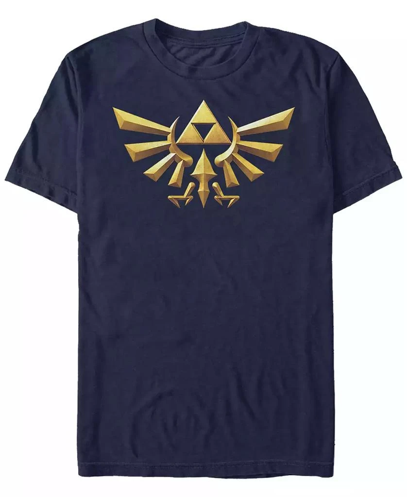 商品Nintendo|Nintendo Men's Legend of Zelda 3D Crest Short Sleeve T-Shirt,价格¥186,第1张图片