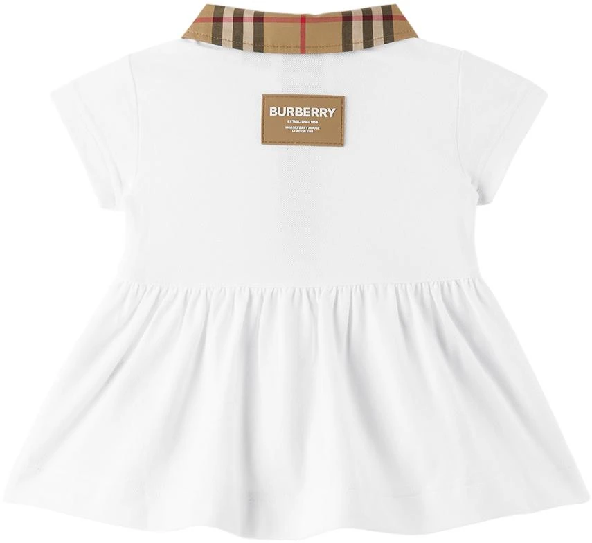 商品Burberry|白色格纹婴儿连衣裙 & 短裤套装,价格¥1553,第3张图片详细描述