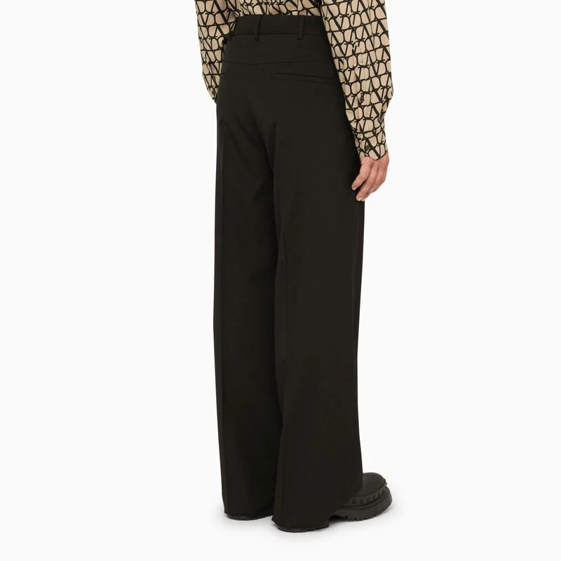 商品Valentino|Regular black wool trousers,价格¥9975,第4张图片详细描述