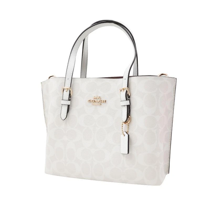 商品Coach|美国直邮COACH蔻驰奥莱款中号女士PVC配皮单肩斜挎4250新款女包,价格¥2921,第4张图片详细描述