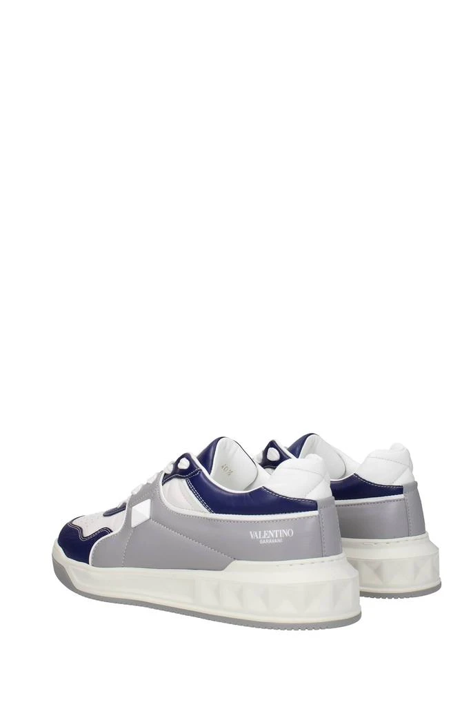 商品Valentino|Sneakers Leather Gray Blue,价格¥4820,第3张图片详细描述