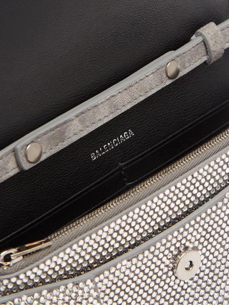 商品Balenciaga|Hourglass crystal-embellished cross-body bag,价格¥36158,第5张图片详细描述
