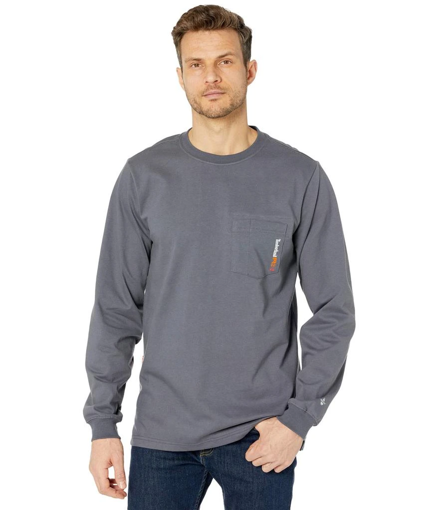 商品Timberland|FR Cotton Core Long Sleeve Pocket T-Shirt with Logo,价格¥720,第1张图片