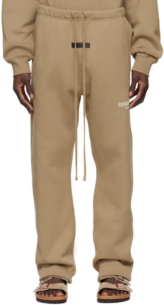 商品Essentials|Tan Cotton Lounge Pants,价格¥686,第1张图片