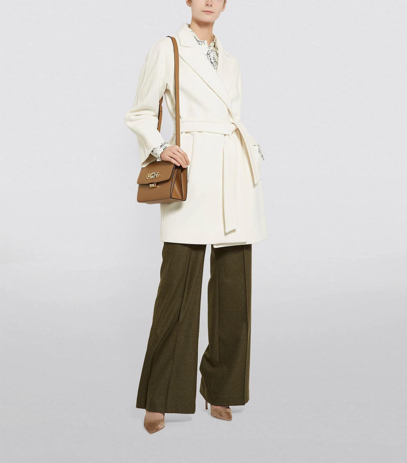 商品Max Mara|Wool-Cashmere Belted Coat,价格¥9333,第4张图片详细描述