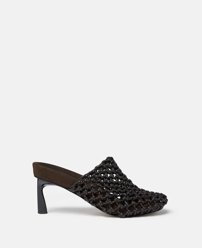 商品Stella McCartney|Stella McCartney - Terra Recycled Knotted Net Mules, Woman, Cocoa brown, Size: 39,价格¥5433,第1张图片