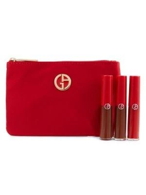 商品Giorgio Armani|Lip Maestro Mini Liquid Lipstick 3-Piece Set,价格¥227,第1张图片