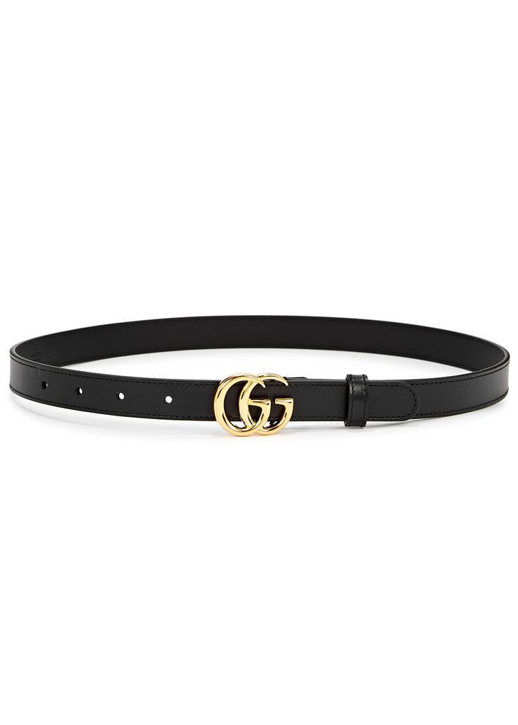 商品Gucci|GG black leather belt,价格¥2429,第1张图片