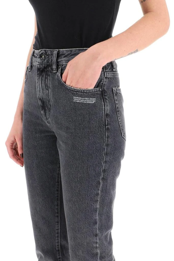 商品Off-White|Off-White Logo Printed Straight Leg Jeans,价格¥1689,第4张图片详细描述