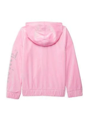 商品Juicy Couture|Girl's Velour Zip Hoodie,价格¥150,第2张图片详细描述