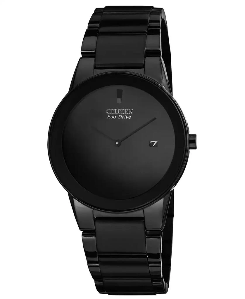 商品Citizen|Men's Eco-Drive Axiom Black Ion-Plated Stainless Steel Bracelet Watch 40mm AU1065-58E,价格¥2258,第1张图片