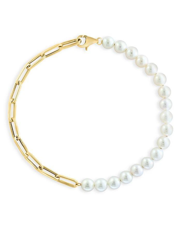 商品Bloomingdale's|14K Yellow Gold Cultured Freshwater Pearl Bracelet - Exclusive,价格¥21004,第1张图片