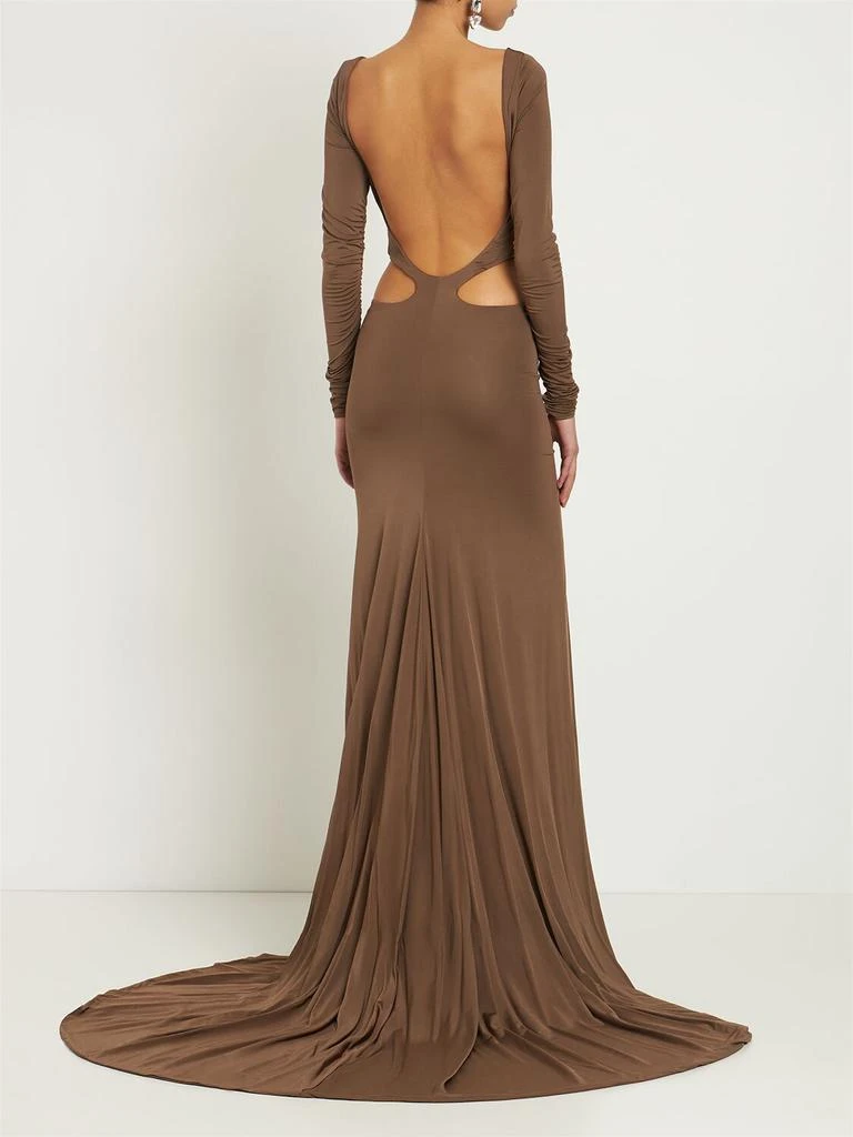 商品GIUSEPPE DI MORABITO|Ruched Stretch Jersey Long Dress,价格¥6384,第2张图片详细描述