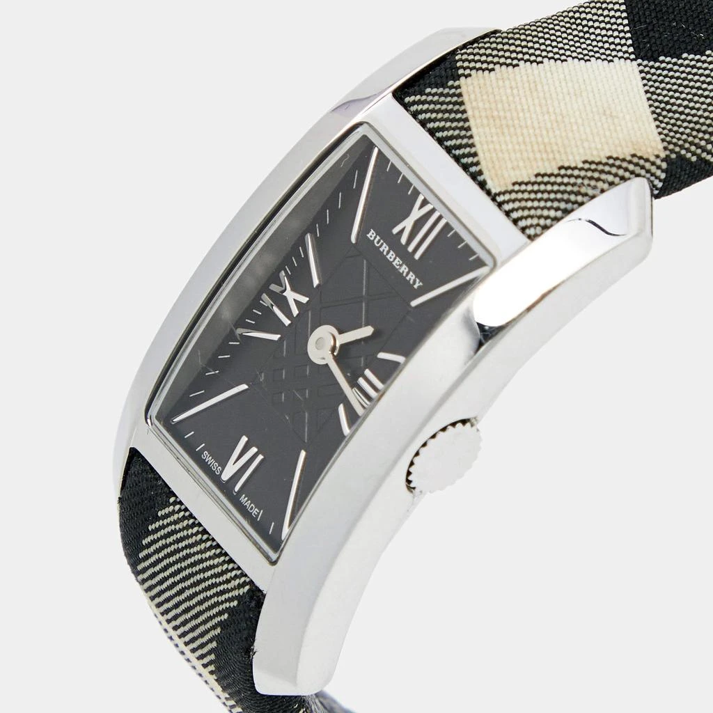 商品[二手商品] Burberry|Burberry Black Stainless Steel Canvas Heritage Nova Check BU1080 Women's Wristwatch 20 mm,价格¥991,第2张图片详细描述