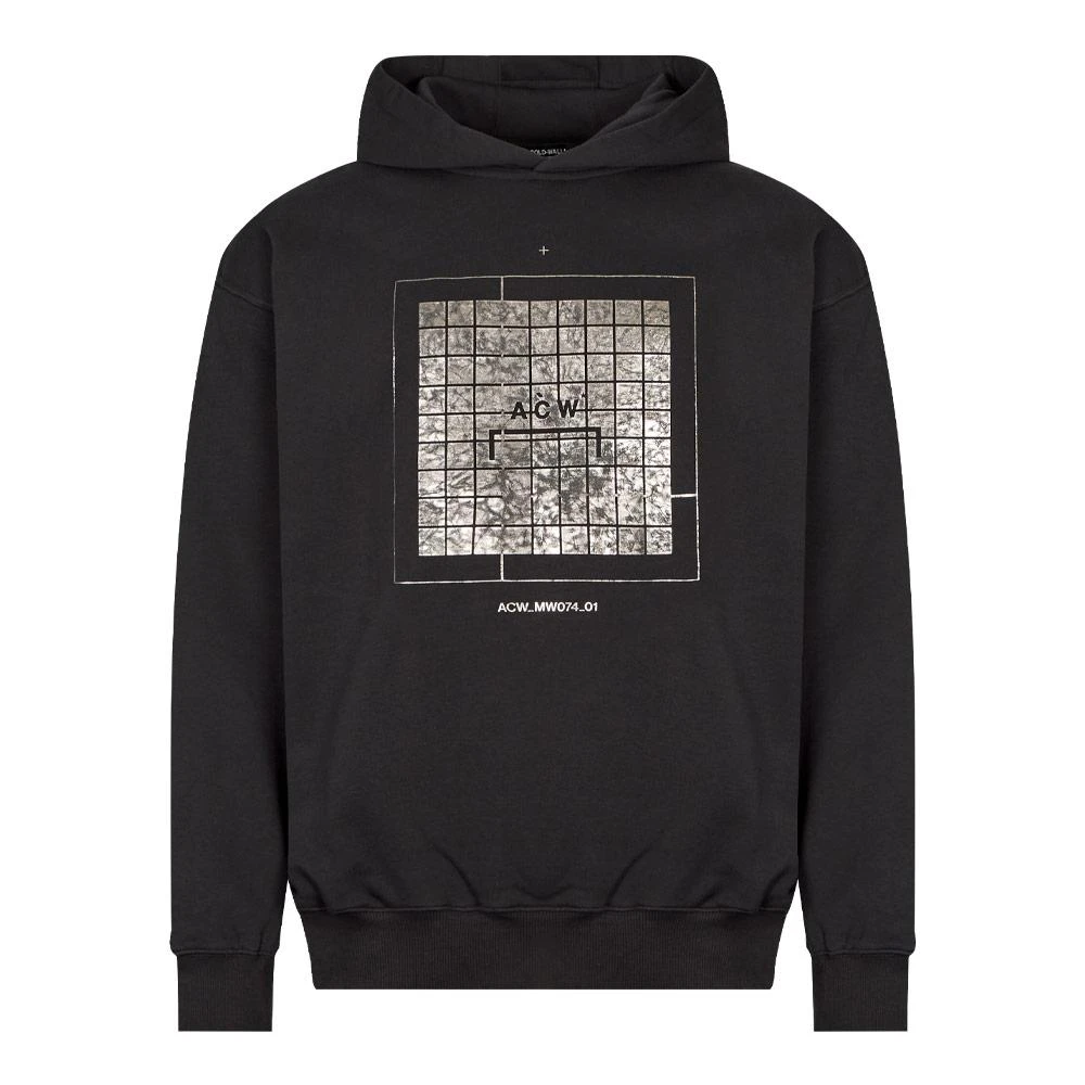 商品A-COLD-WALL*|A-Cold-Wall Foil Grid Hoodie - Black,价格¥1705,第1张图片