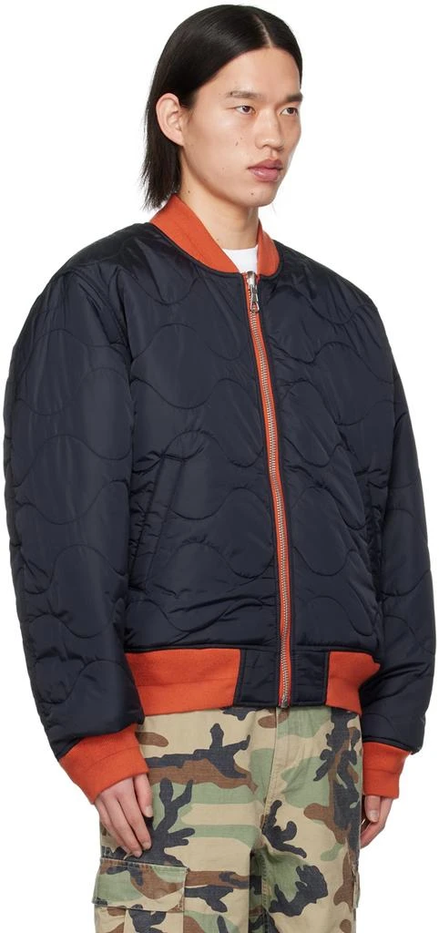 商品STUSSY|Orange & Black Built Reversible Bomber Jacket,价格¥1123,第4张图片详细描述