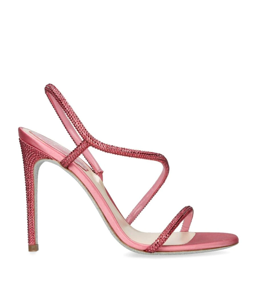商品Rene Caovilla|Leather Jewelled Sandals 105,价格¥9116,第3张图片详细描述
