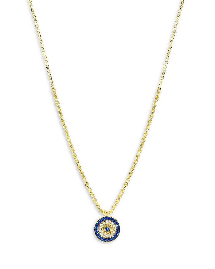 商品Meira T|14K Yellow Gold Evil Eye Moon Cut Chain Necklace, 18",价格¥9193,第1张图片