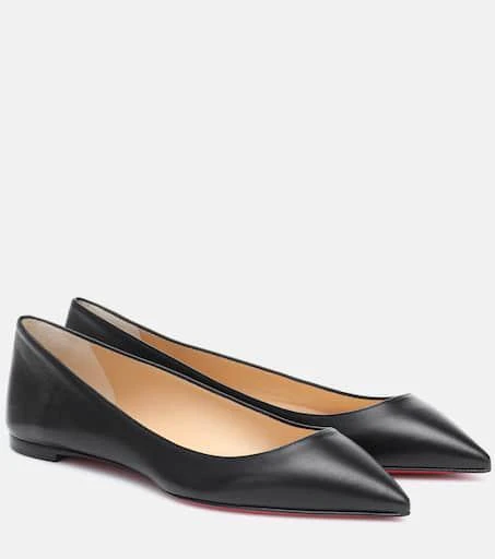 商品Christian Louboutin|Ballalla leather ballet flats,价格¥4635,第1张图片