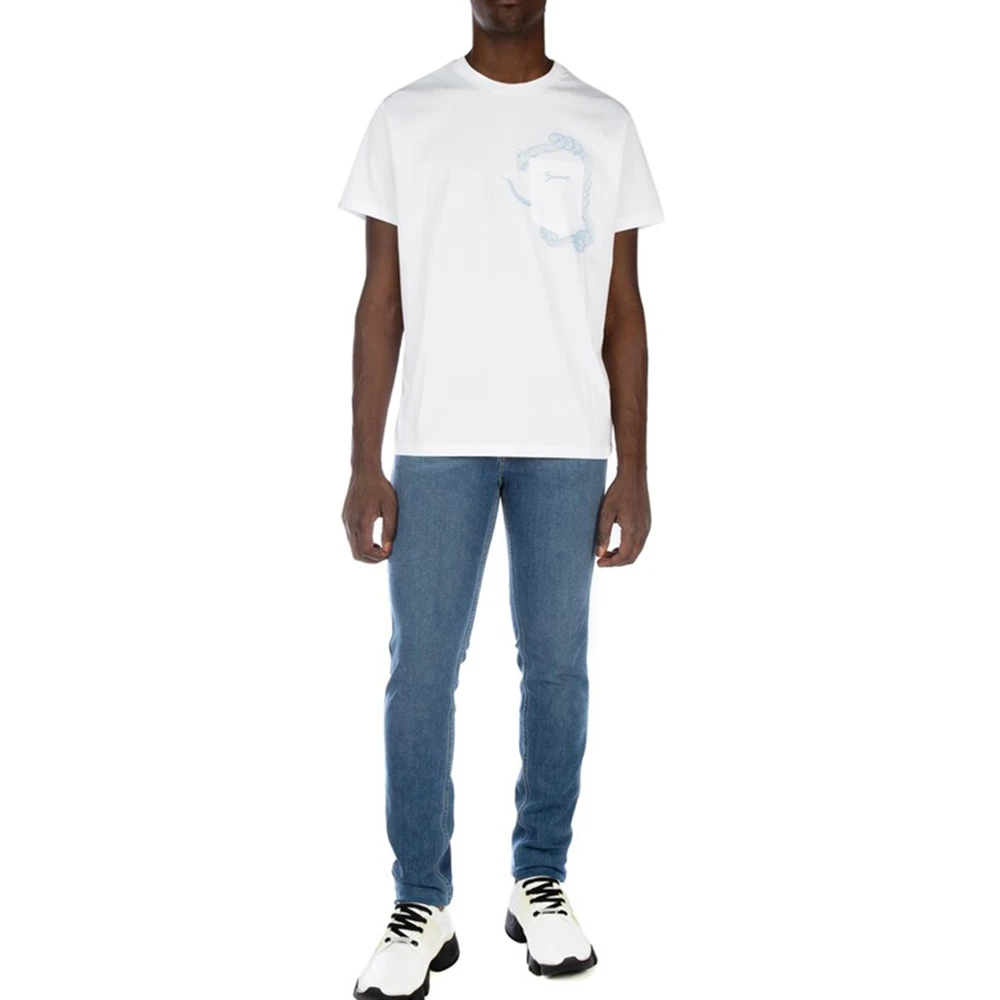 GIVENCHY 白色男士T恤 BM70QE3002-100 商品