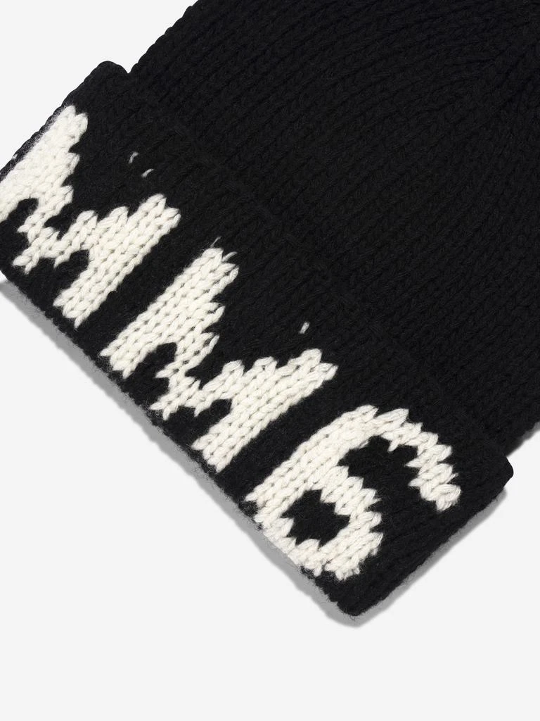 商品MM6|MM6 Maison Margiela Kids Wool Logo Hat,价格¥308,第3张图片详细描述