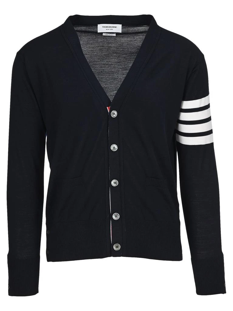 商品Thom Browne|Thom Browne 4-Bar V-Neck Cardigan,价格¥5418,第1张图片