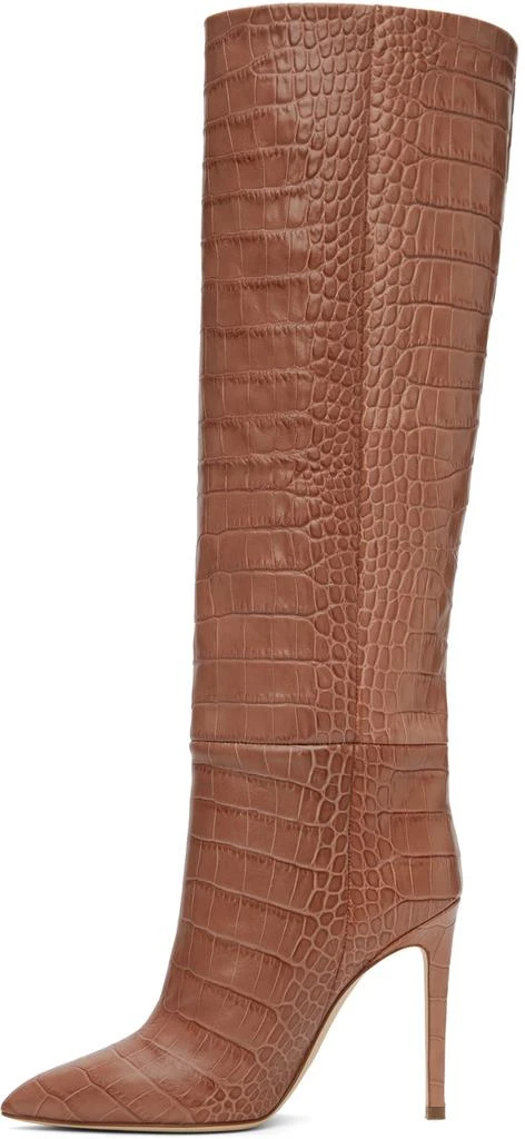 商品Paris Texas|Pink Croc Stiletto Tall Boots,价格¥3219,第3张图片详细描述
