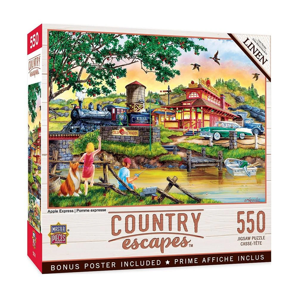 商品MasterPieces Puzzles|Country Escapes - Apple Express 550 Piece Adult Jigsaw Puzzle,价格¥149,第1张图片
