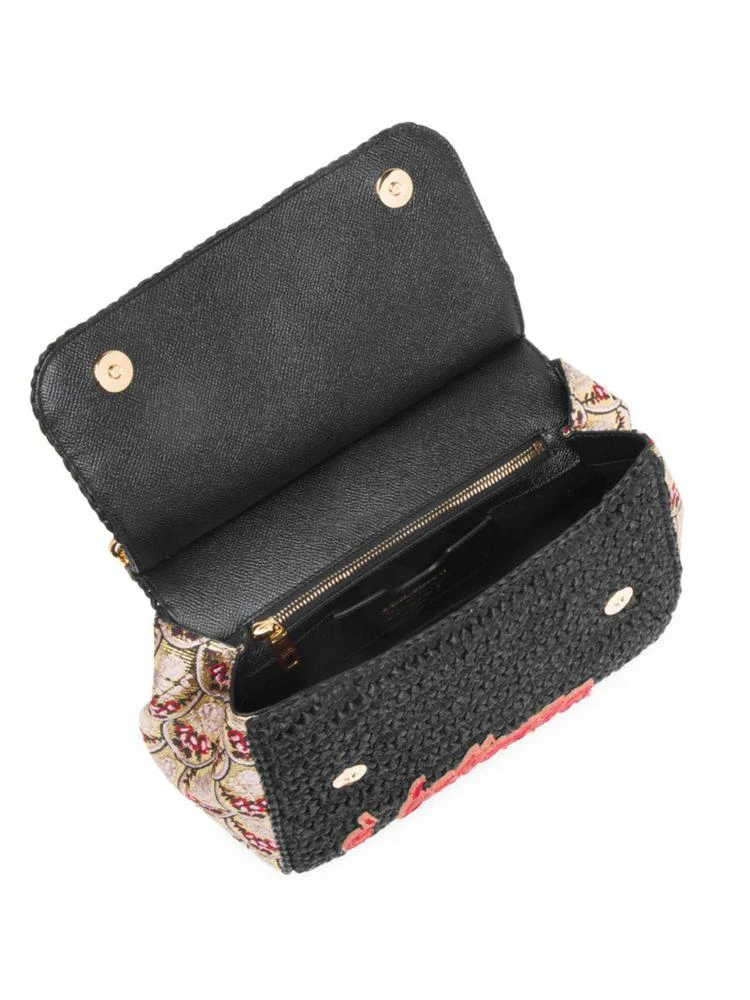 商品Dolce & Gabbana|Borsa A Mano Chain Handle Raffia Crossbody,价格¥24531,第2张图片详细描述