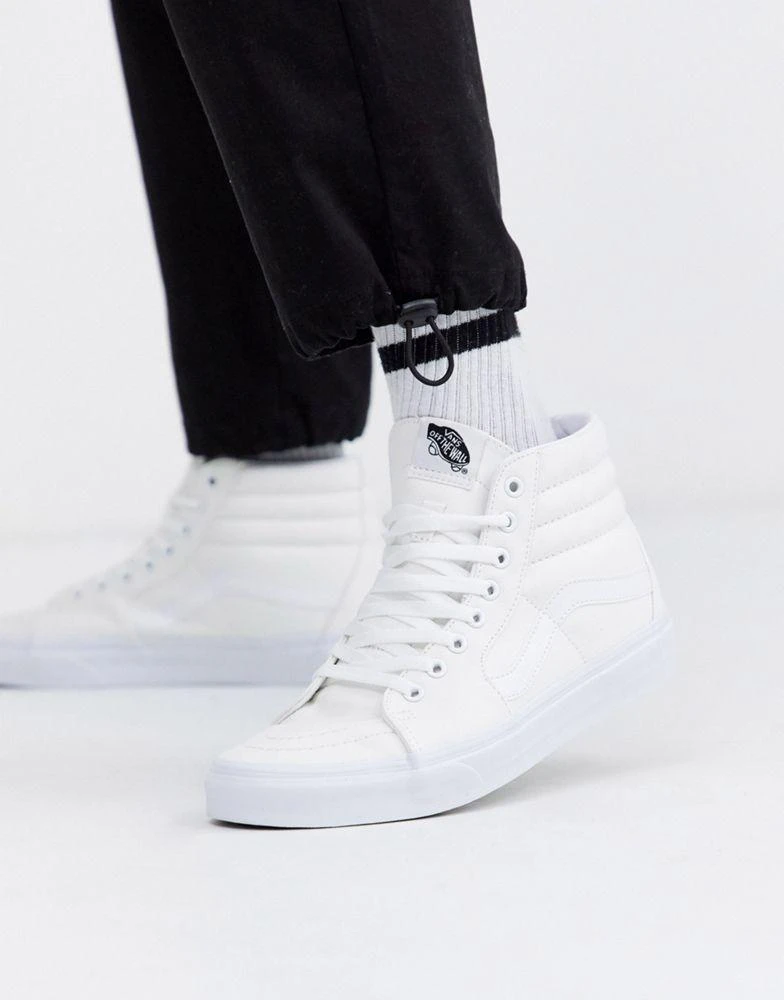 商品Vans|Vans SK8-Hi trainers in white,价格¥393,第1张图片