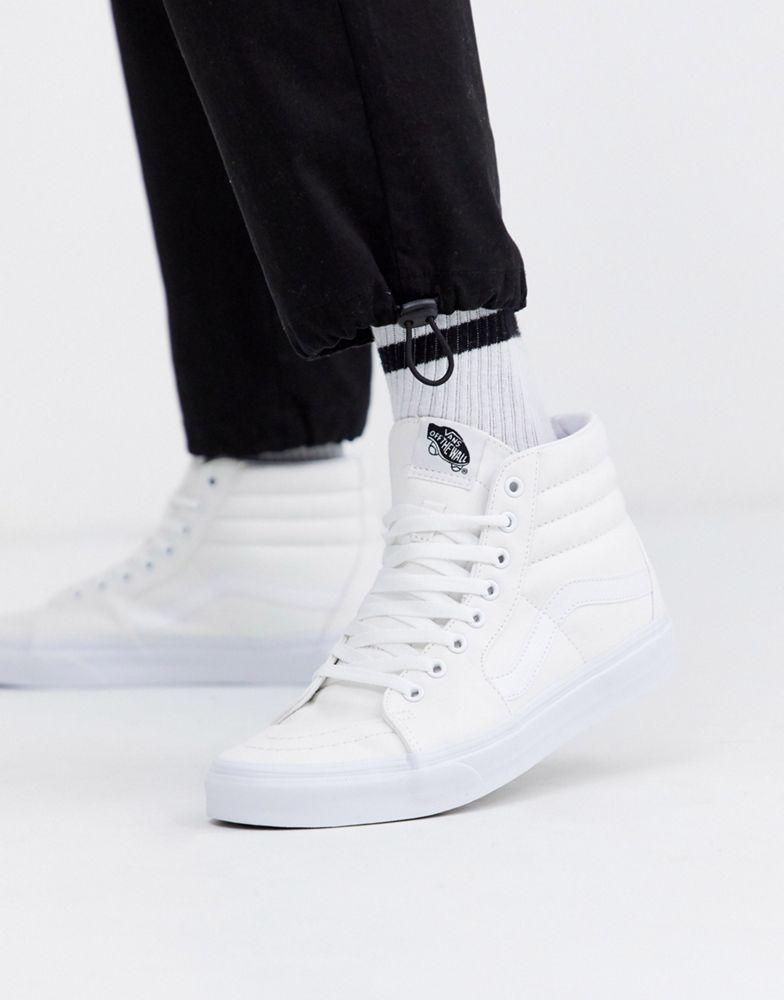 商品Vans|Vans SK8-Hi trainers in white,价格¥478,第1张图片