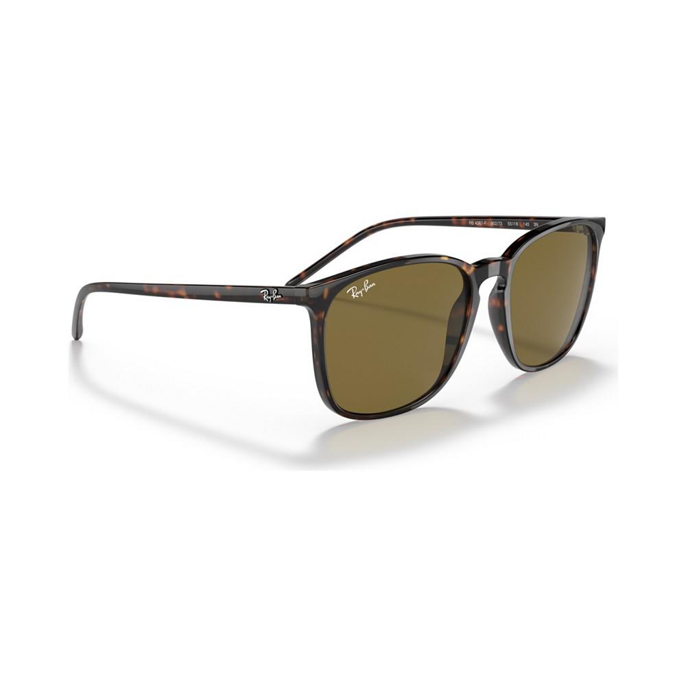 Men's Low Bridge Fit Sunglasses, RB4387F 55商品第4张图片规格展示