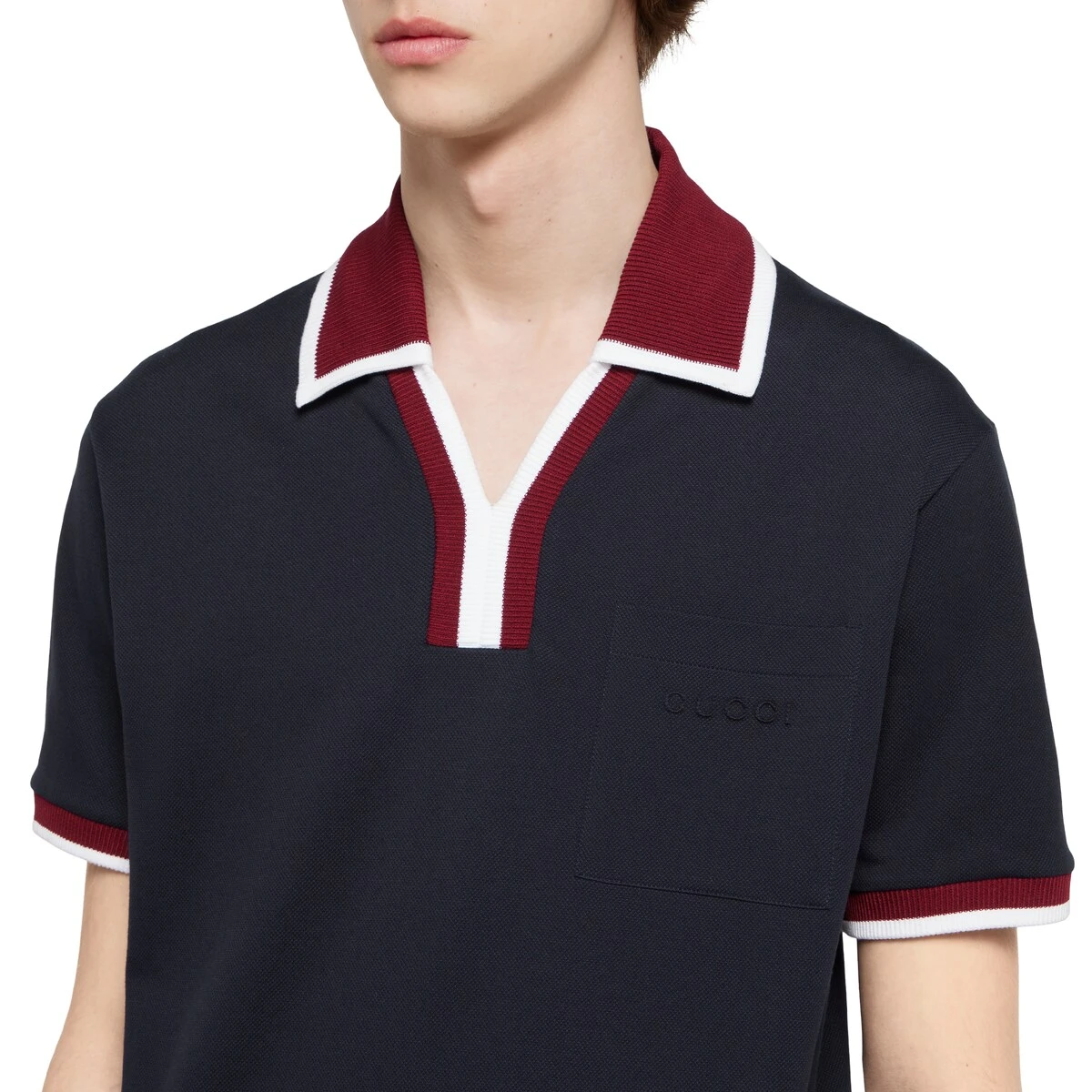 【预售】 古驰 25春夏 男士 短袖Polo 珠地棉翻领恤 829434 XJHEF 4794  商品