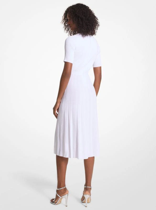 商品Michael Kors|Ribbed Stretch Knit Button Midi Dress,价格¥382,第2张图片详细描述