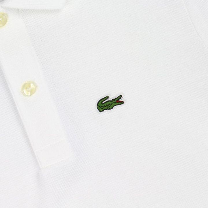 White Small Logo Short Sleeve Polo Shirt商品第2张图片规格展示